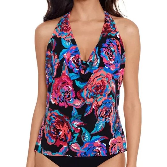 Magicsuit by Miraclesuit Sophie Underwire Tankini Top 8 Sonic Blooms NWT - Picture 1 of 10